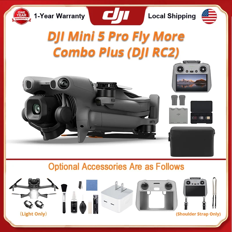 DJI Mini 5 Pro Fly More Combo  - đánh giá và giá Drone Kit With Camera