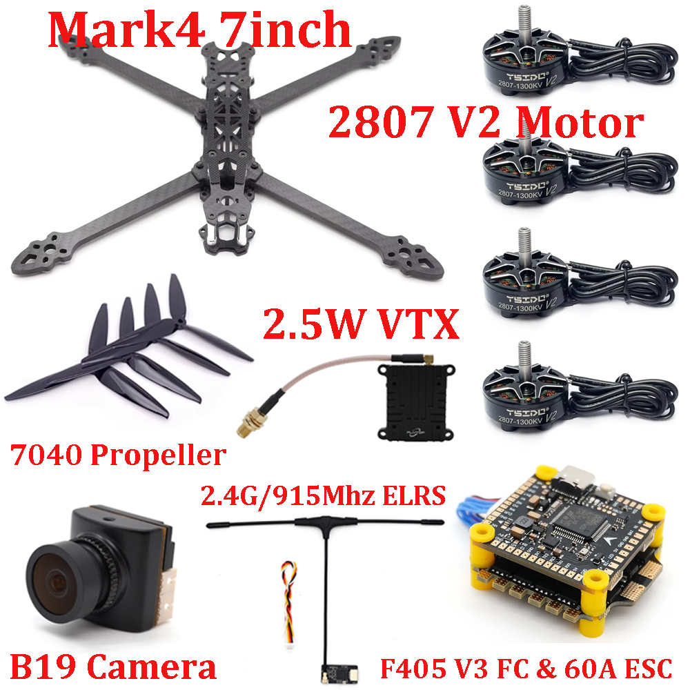 Mark4 7inch Frame Kit F405 V3  - đánh giá và giá Drone Kit Build Yourself